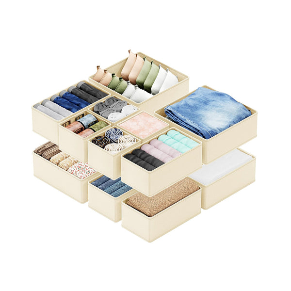 12PCS Foldable Drawer Organizer Set