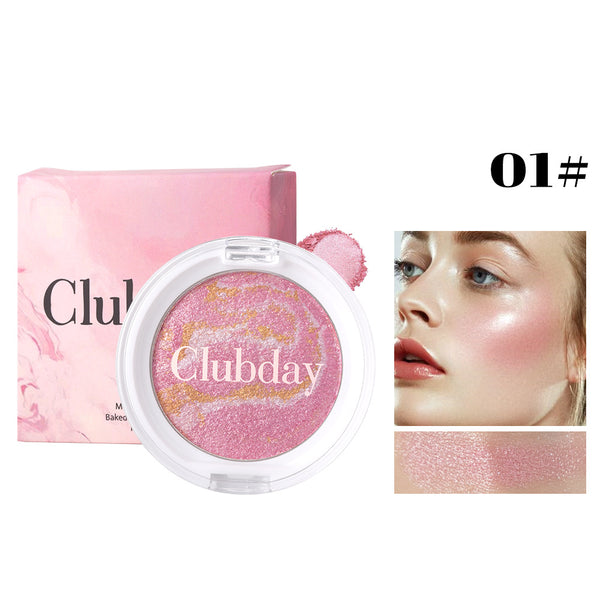 Three-color highlighter blush