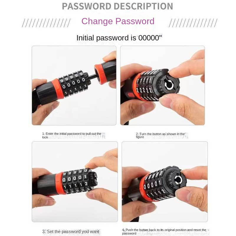 5-Digit Chain Lock 0.6m