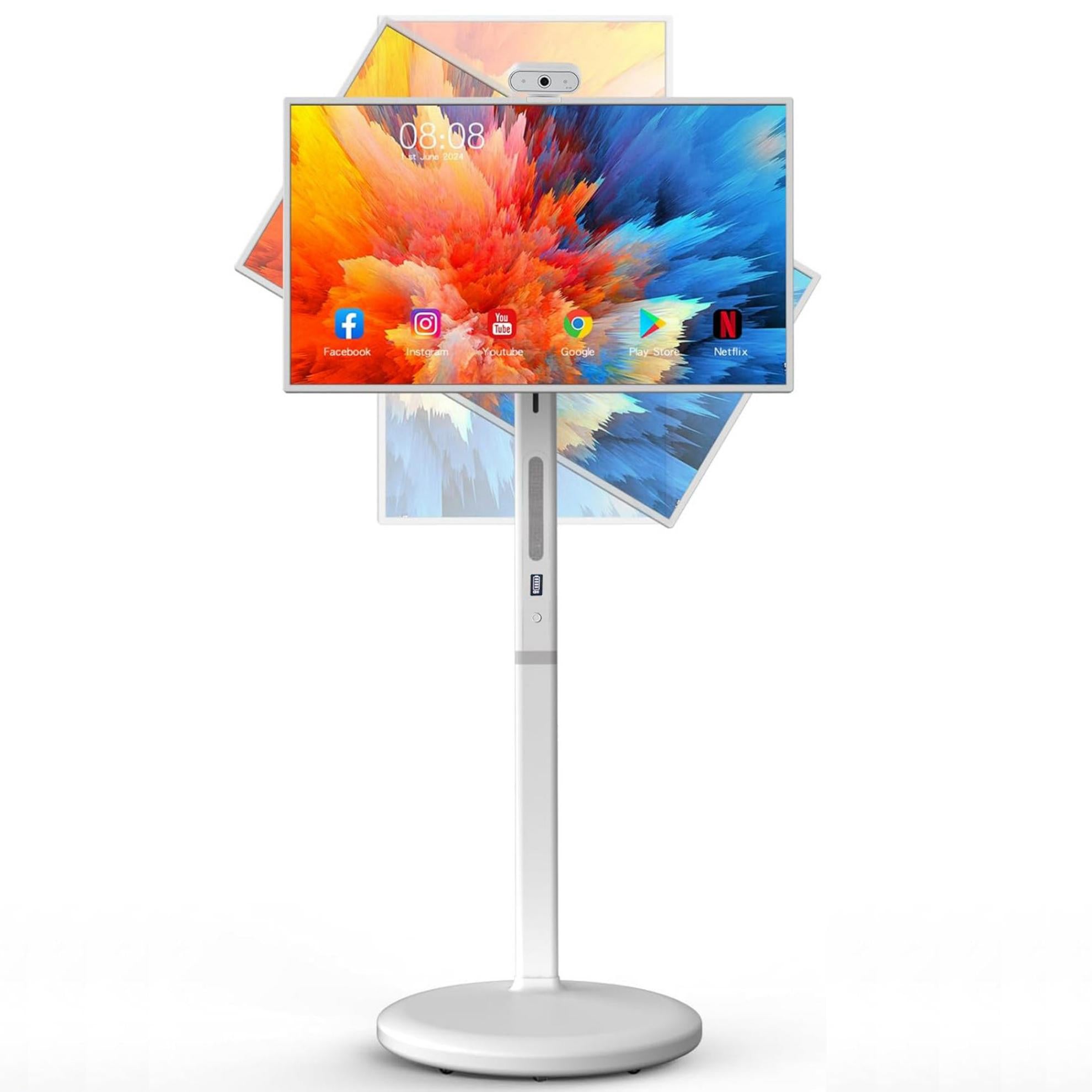 27" Full HD Smart Touch Screen with Stand | Wireless Portable Touch Monitor with Remote