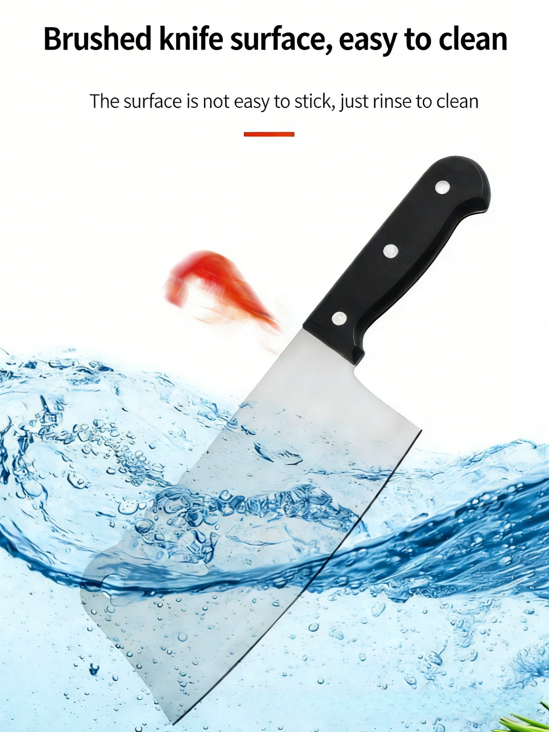 8-Piece Stainless Steel Kitchen Knife Set with Wooden Block | Sharp Chef Knives for Meat, Vegetables & Fruits