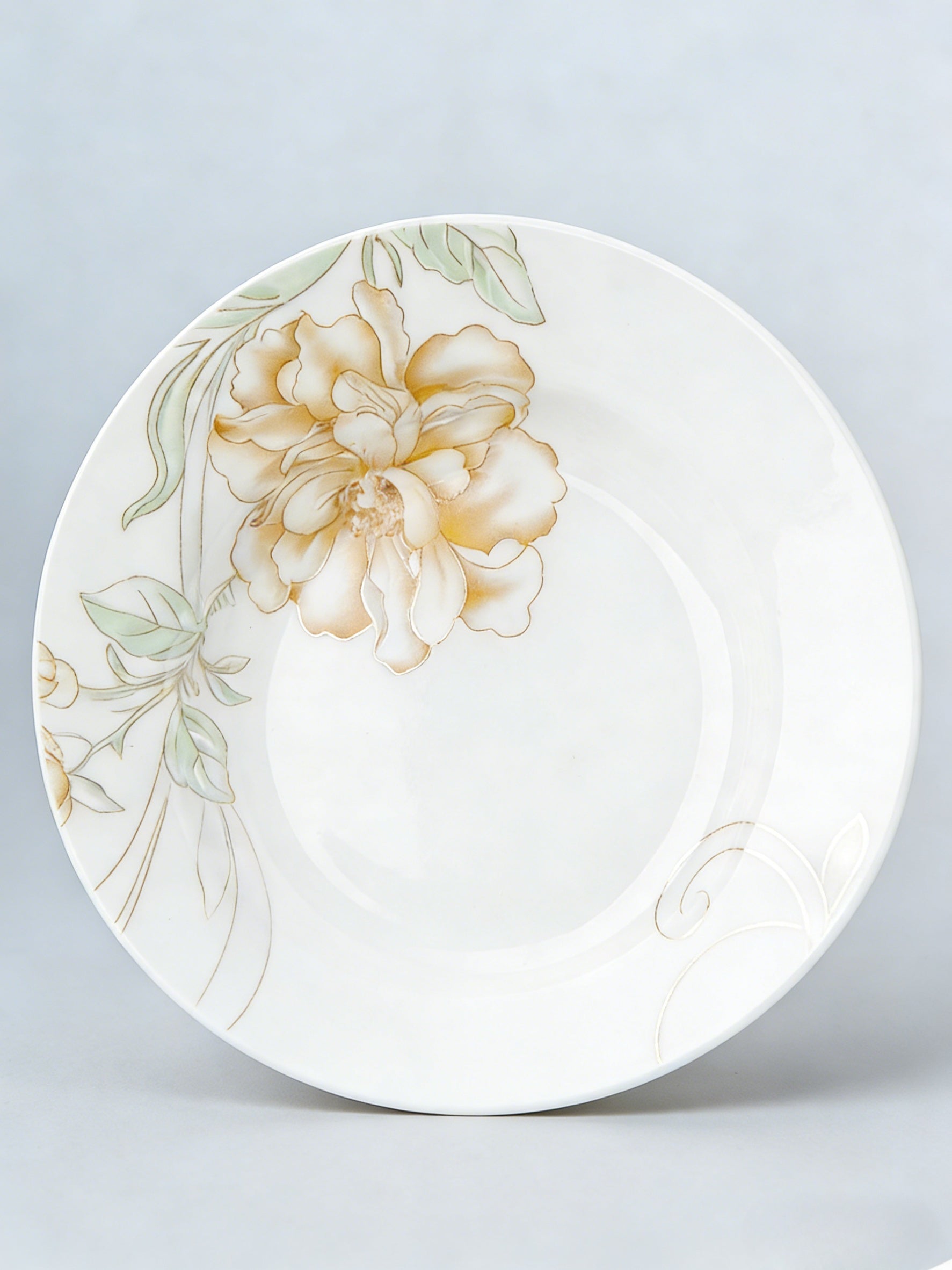 28-Piece Ceramic Dinnerware Set | Elegant Floral Pattern Tableware Serves 6 | Microwave & Dishwasher Safe