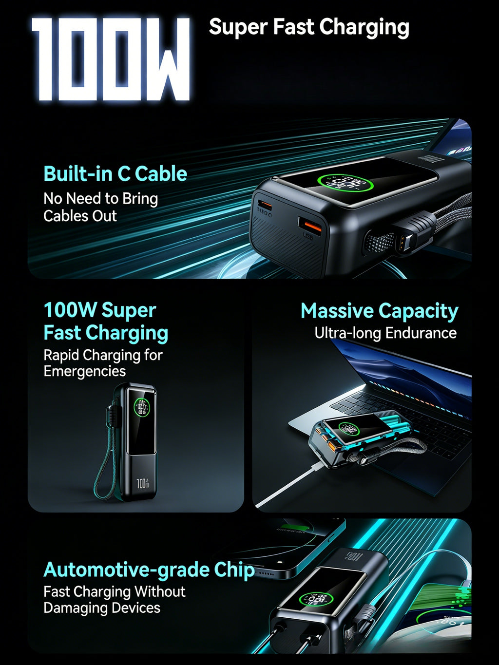 100W Portable Charger 20000mAh