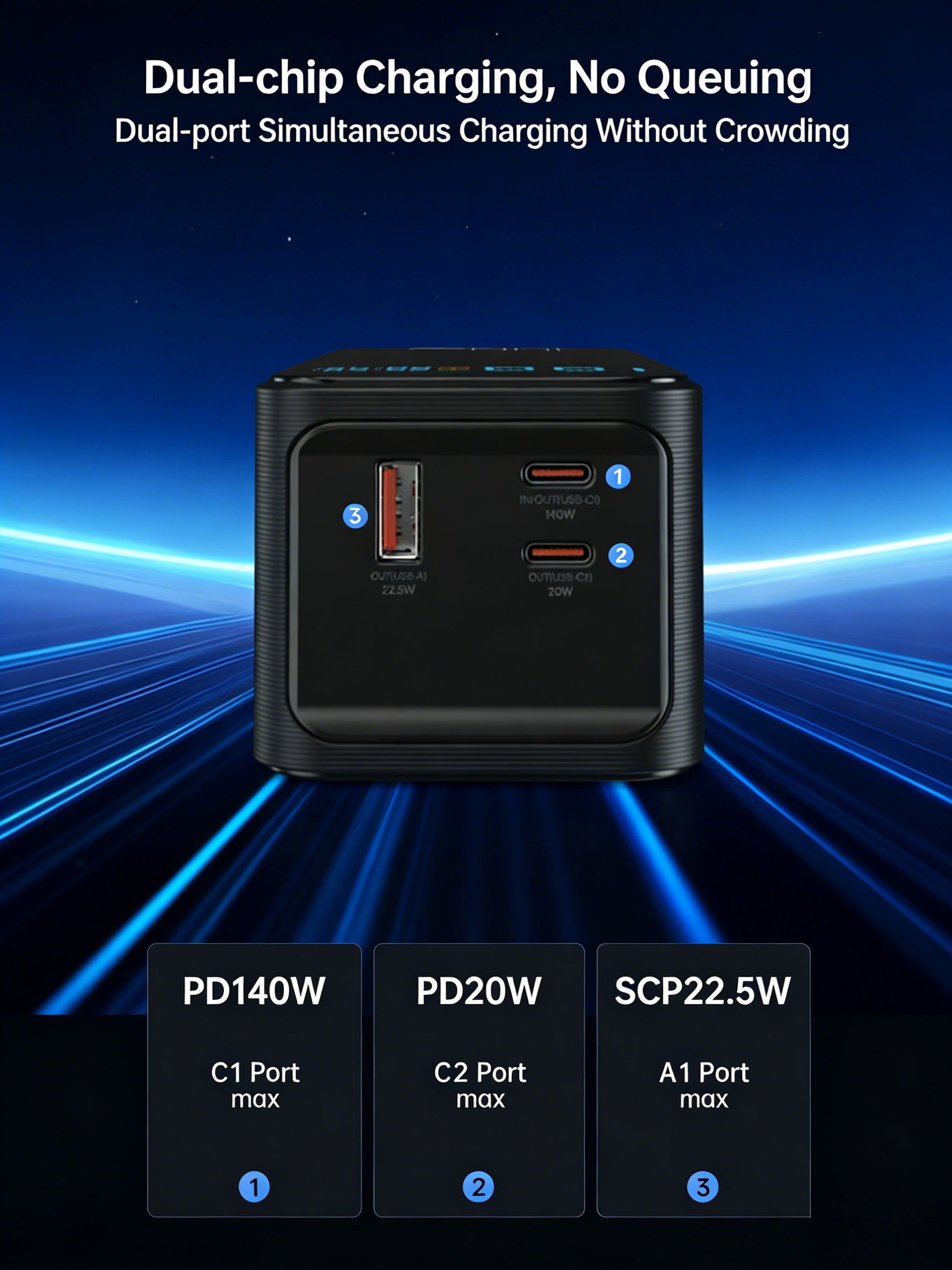 140W 27000mAh Laptop Power Bank