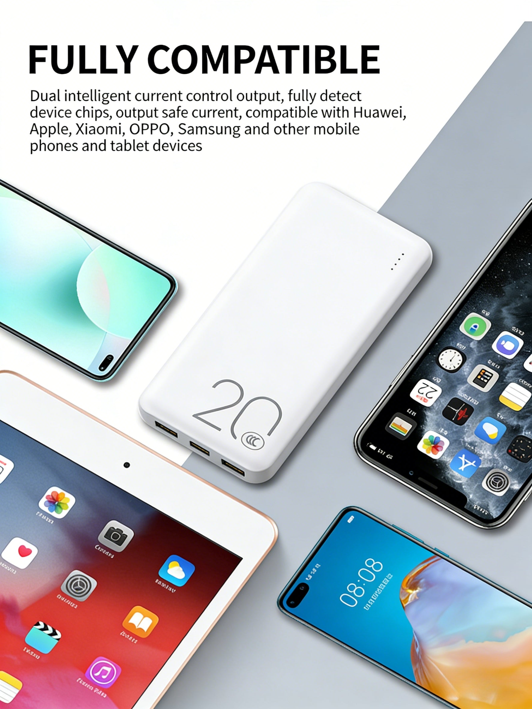 20000mAh Portable Power Bank