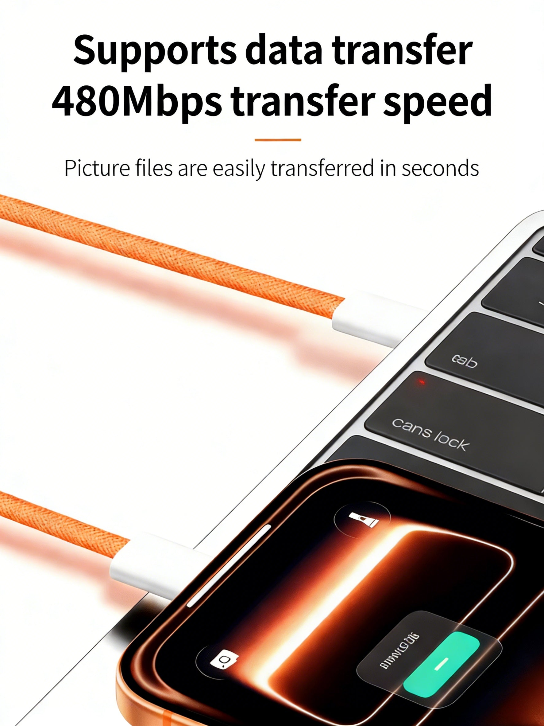 1M Durable Braided Cord Fast Charging Cable