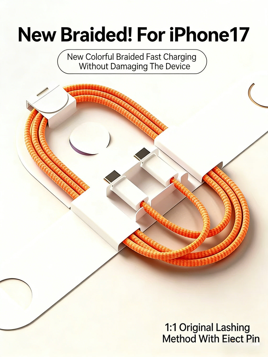 1M Durable Braided Cord Fast Charging Cable