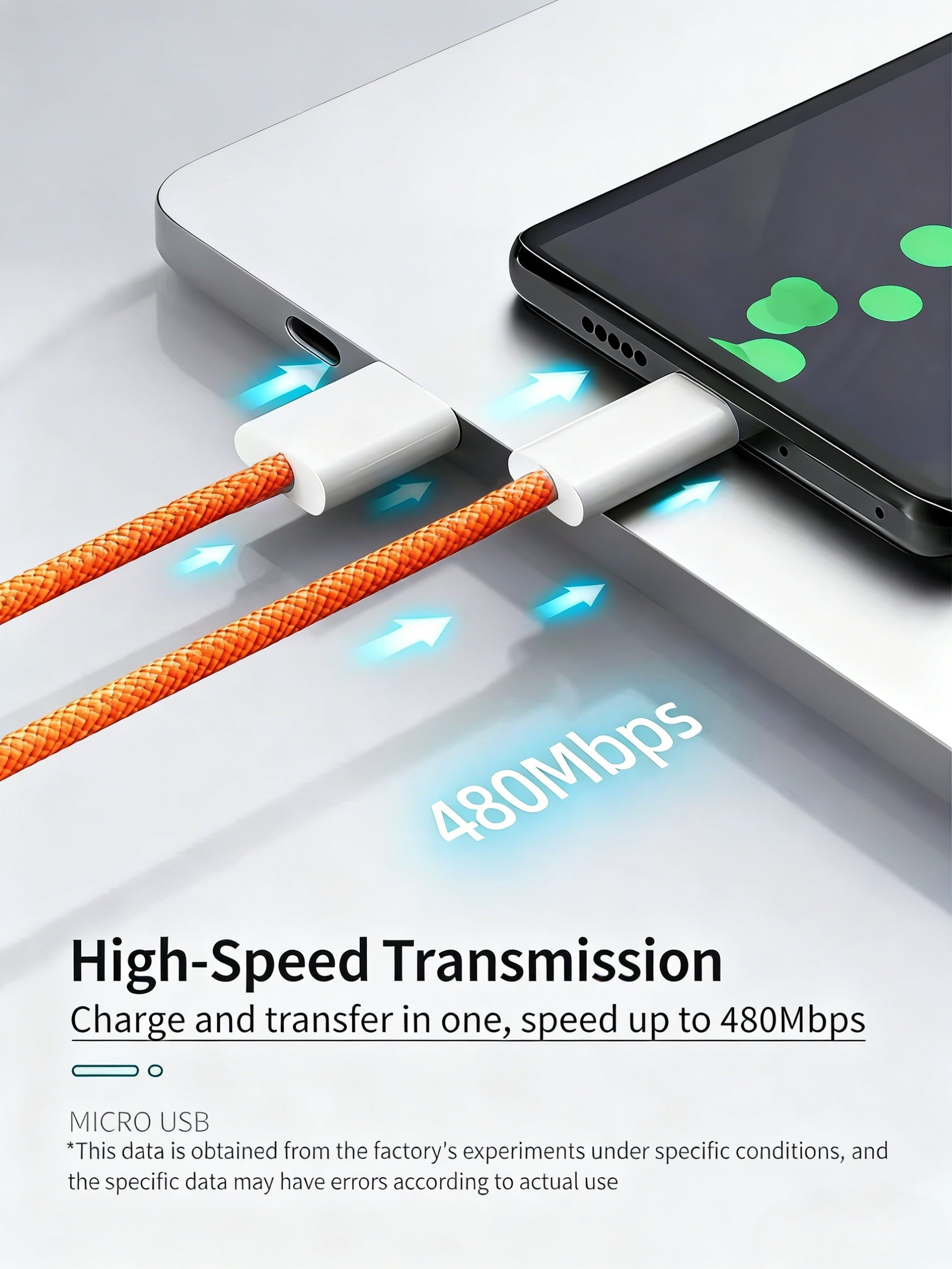 1M Durable Braided Cord Fast Charging Cable