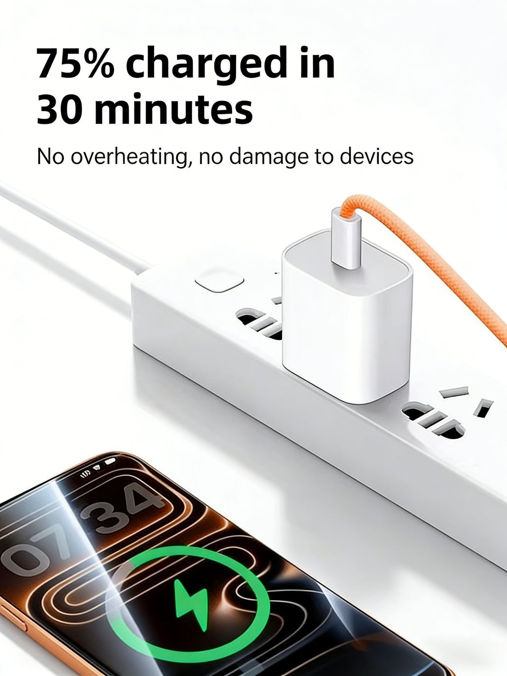 1M Durable Braided Cord Fast Charging Cable