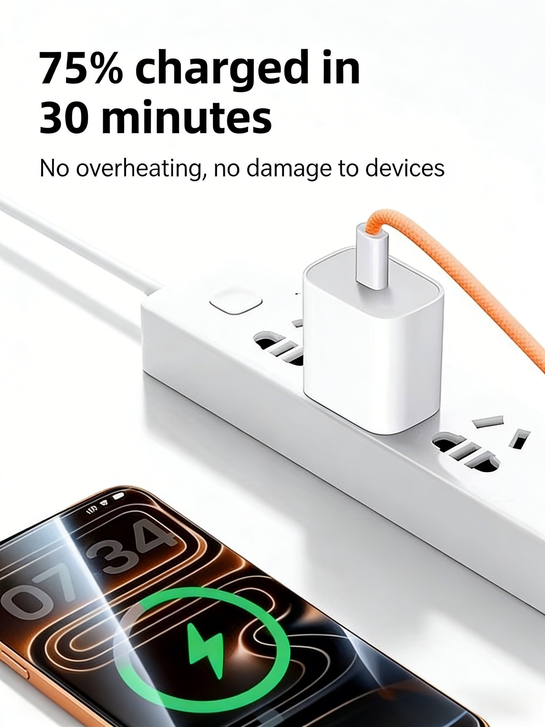 1M Durable Braided Cord Fast Charging Cable