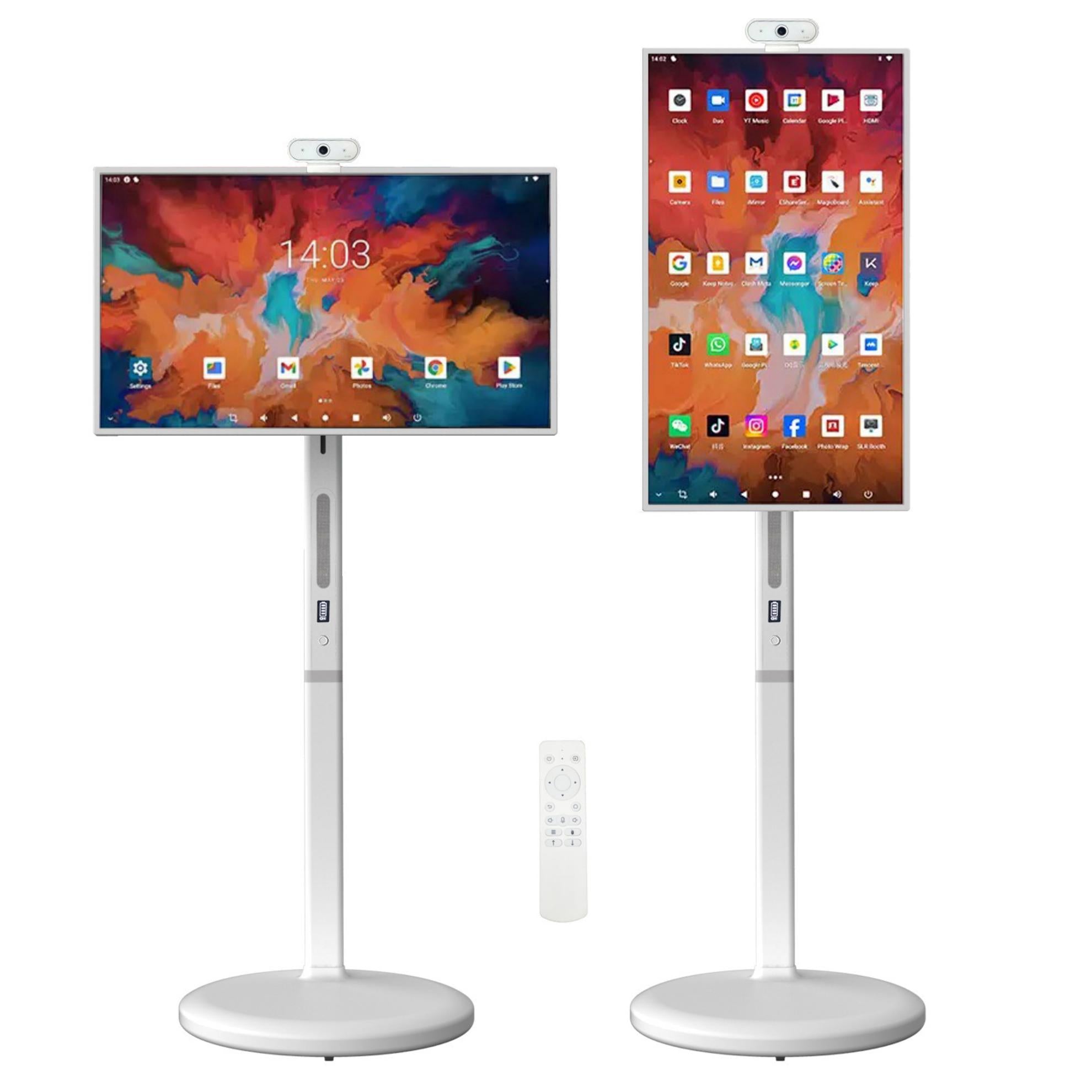 27" Full HD Smart Touch Screen with Stand | Wireless Portable Touch Monitor with Remote