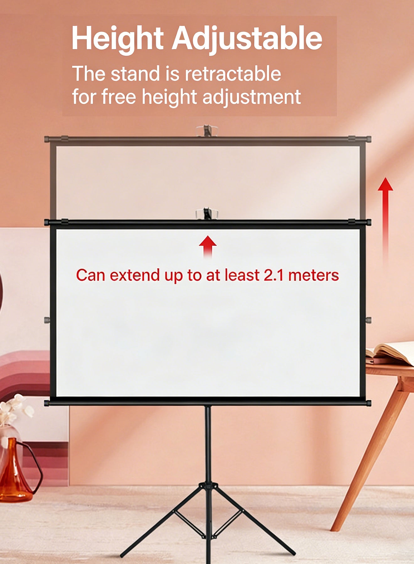 60 Inch 16:9 Portable Tripod Projector Screen