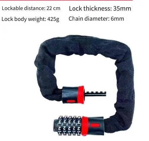 5-Digit Chain Lock 0.6m