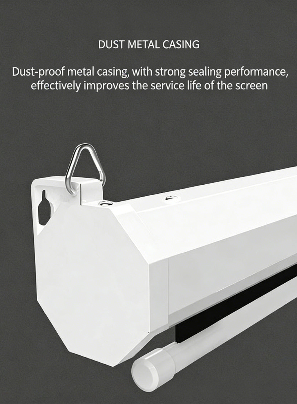 100-inch hand-pull self-locking projector screen