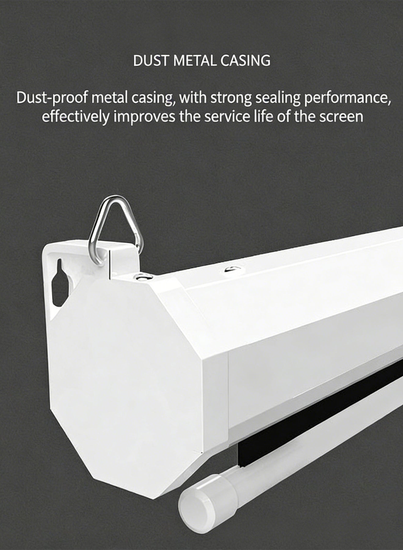 100-inch hand-pull self-locking projector screen