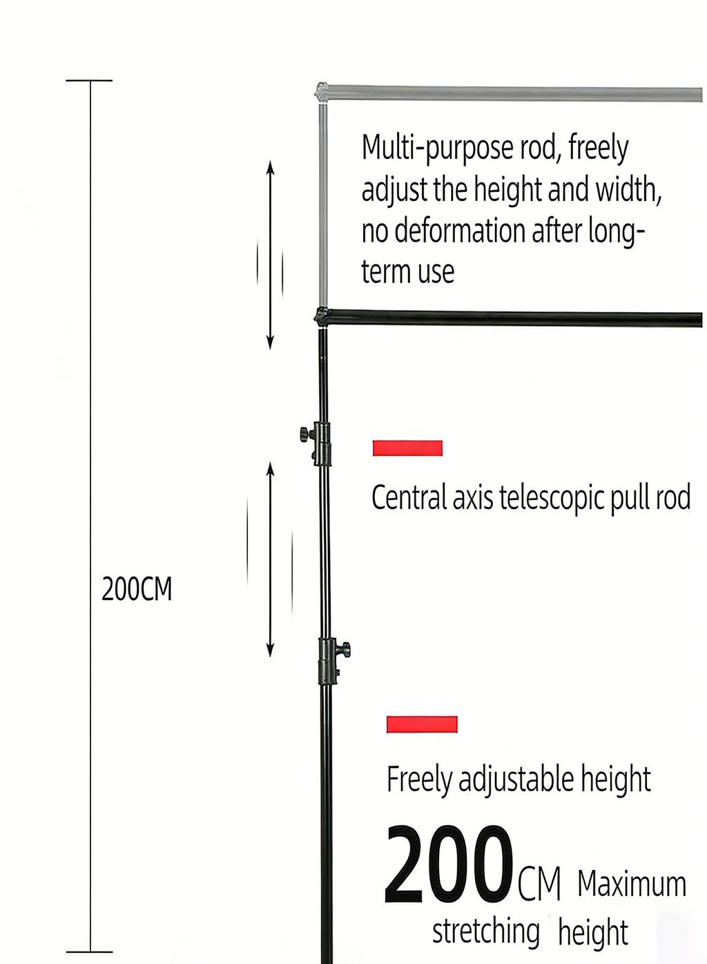100-inch Milk Silk Screen with Double Stands