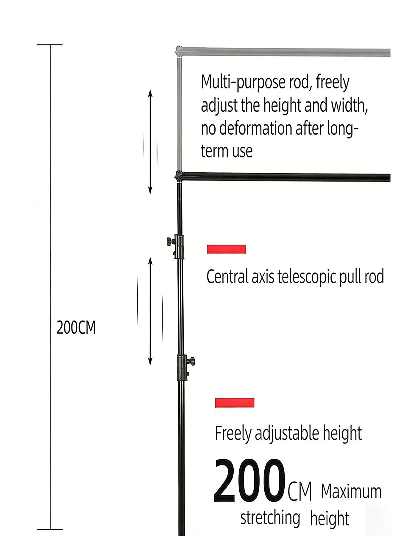 100-inch Milk Silk Screen with Double Stands