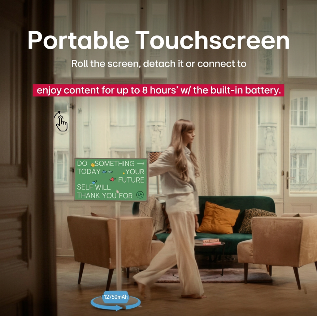 27 Inch 8G RAM+128G Portable TV