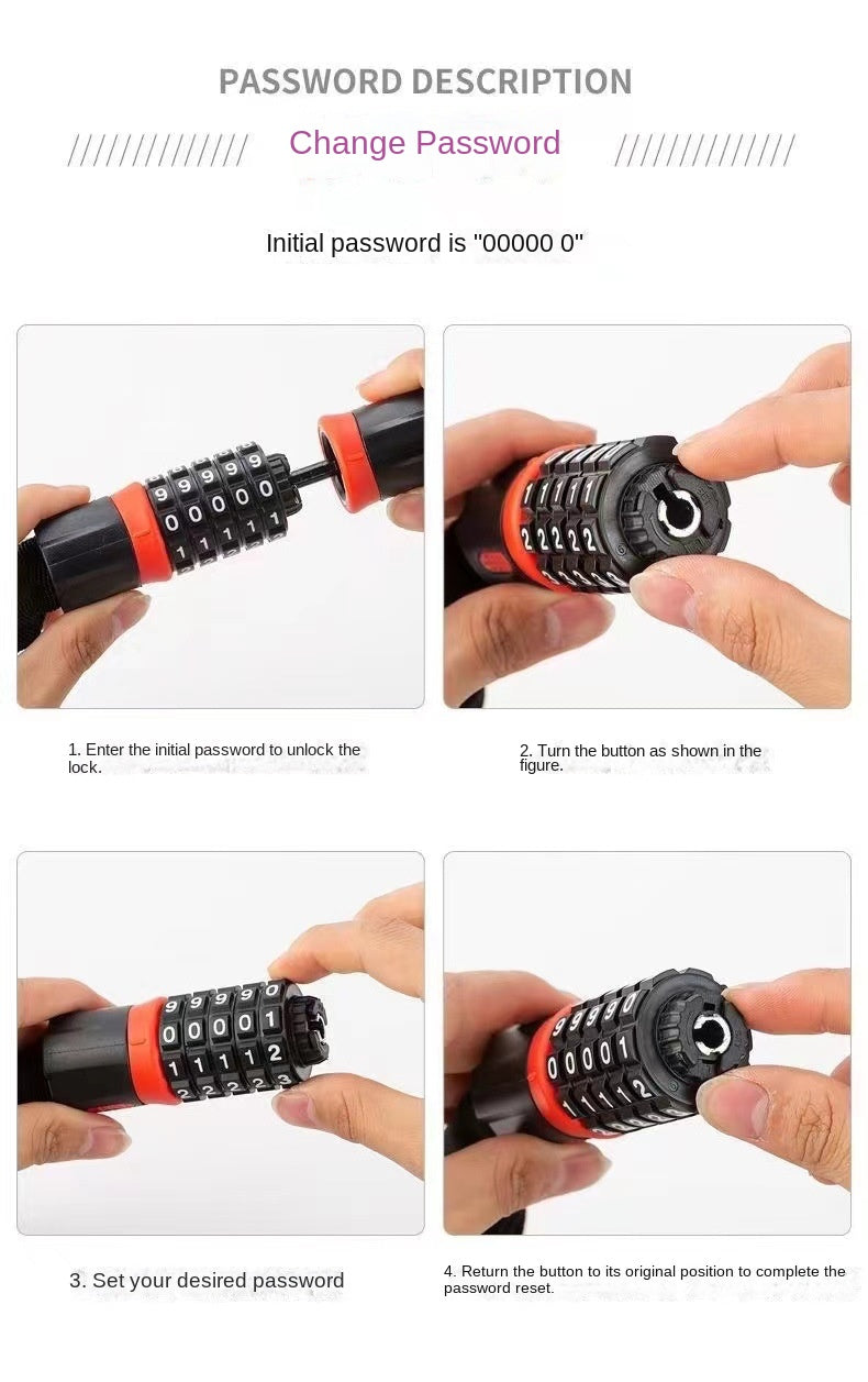 5-Digit Chain Lock 0.9m
