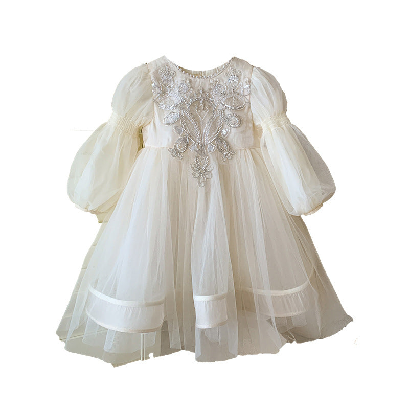 Girls princess dress mesh dress