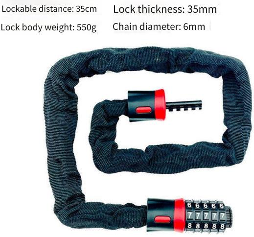 5-Digit Chain Lock 0.9m