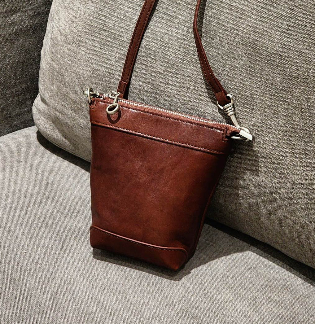 Malinsu soft faced mini crossbody bag